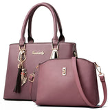 2pcs/set Women Handbags Fashion Casual Totes Luxury Handbags Designer Shoulder Bags New Bags for Women 2019 Composite Bag Bolsos