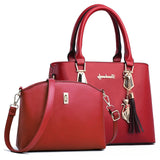 2pcs/set Women Handbags Fashion Casual Totes Luxury Handbags Designer Shoulder Bags New Bags for Women 2019 Composite Bag Bolsos