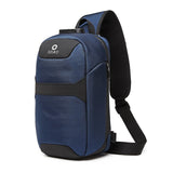 OZUKO 2019 New Men Anti-thief Chest Bags Lock Design Multifunction Shoulder Crossbody Bags For Men Trip Waterproof Messenger Bag