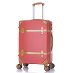 BeaSumore New Retro Rolling Luggage Set Spinner Women Travel bag Suitcase Wheels Password Trolley 20 inch Student Carry On Trunk