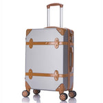 BeaSumore New Retro Rolling Luggage Set Spinner Women Travel bag Suitcase Wheels Password Trolley 20 inch Student Carry On Trunk