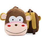 Baby Plush Backpack Animal School Bags Cartoon Cute Plushback Children Bag Kindergarten Schoolbag  Kids Backpack