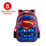 Superman Batman Spiderman Captain America Children School bag For Boy Girl Kindergarten Primary Kids Student Backpacks