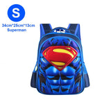 Superman Batman Spiderman Captain America Children School bag For Boy Girl Kindergarten Primary Kids Student Backpacks