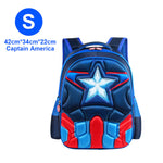 Superman Batman Spiderman Captain America Children School bag For Boy Girl Kindergarten Primary Kids Student Backpacks
