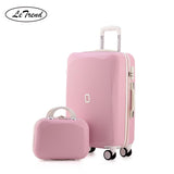LeTrend Cute Women Rolling Luggage Sets Spinner Password Suitcase Wheels 20 inch Korean Carry on Trolley Travel Bag Trunk