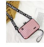 New personality Mini luggage suitcase fashion Designer hard shell small square box bag Shoulder bag women Purses And Handbags