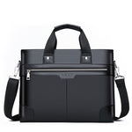 Men's Casual Style PU Material High Quality Computer Bag Large Capacity Multi-Function Business Travel Aviation Flight Handbag