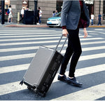 Super fashion NEW spinner aluminum frame hardside travel suitcase on wheel 26" travel bags trolley luggage bag 20" 24"