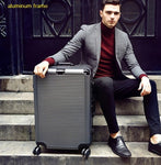 Super fashion NEW spinner aluminum frame hardside travel suitcase on wheel 26" travel bags trolley luggage bag 20" 24"