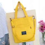 Mara's Dream Women Simple Big Capacity Canvas Bag Vintage Zipper Flap Bag Ladies Shoulder Messenger Crossbody Bags  Bolsos