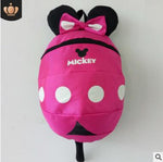 Cute Cartoon Minnie Mickey Children Backpacks Kids kindergarten Anti-lost Backpack Baby School Bags Satchel for Boys and Girls