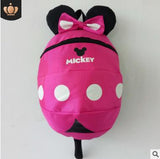 Cute Cartoon Minnie Mickey Children Backpacks Kids kindergarten Anti-lost Backpack Baby School Bags Satchel for Boys and Girls