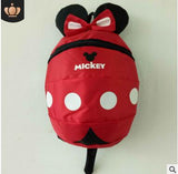 Cute Cartoon Minnie Mickey Children Backpacks Kids kindergarten Anti-lost Backpack Baby School Bags Satchel for Boys and Girls