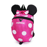 Cute Cartoon Minnie Mickey Children Backpacks Kids kindergarten Anti-lost Backpack Baby School Bags Satchel for Boys and Girls