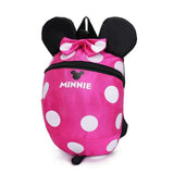 Cute Cartoon Minnie Mickey Children Backpacks Kids kindergarten Anti-lost Backpack Baby School Bags Satchel for Boys and Girls