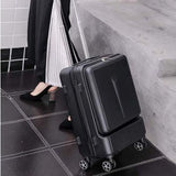 Travel tale Can board front computer bag High quality business 20"  24"Rolling Luggage Spinner brand Travel Suitcase