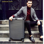 Super fashion NEW spinner aluminum frame hardside travel suitcase on wheel 26" travel bags trolley luggage bag 20" 24"